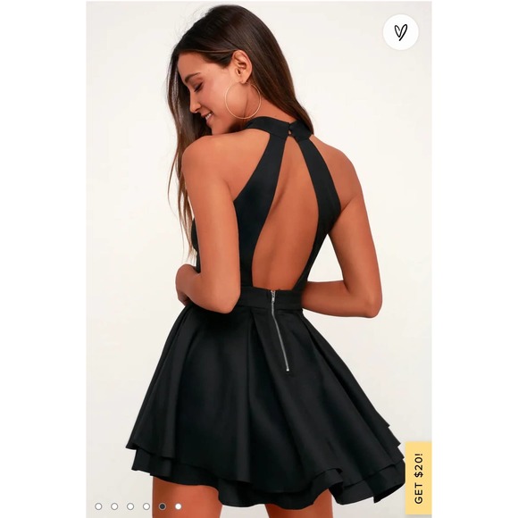 🍉 Lulus Dress Rehearsal Black Skater Dress - Picture 3 of 8